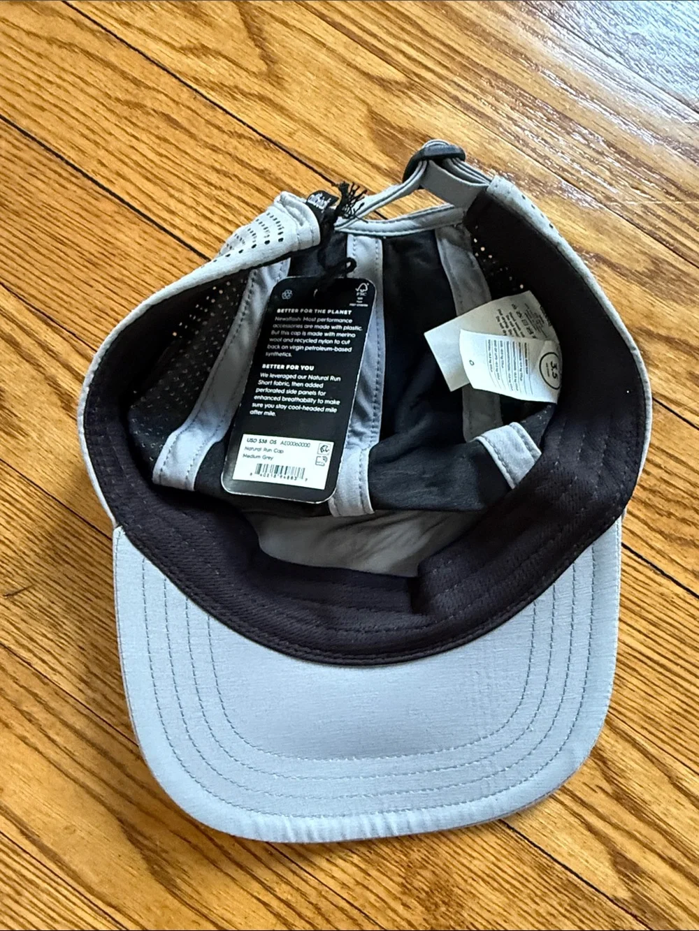 allbirds Men's Light Gray Breathable Run Cap size M - Picture 2 of 2